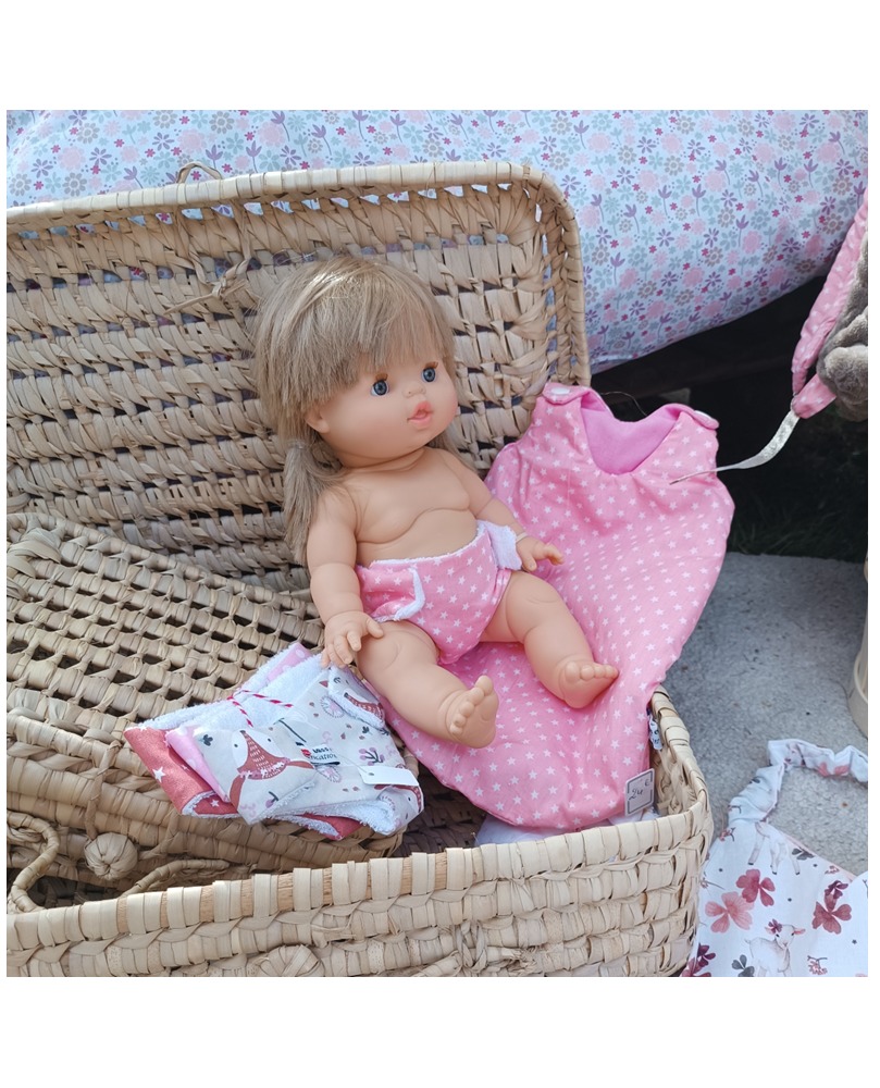 Tipi Fille, Rose Doux Lapin